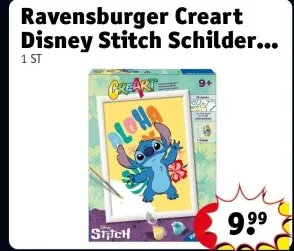 Aanbieding: Ravensburger Creart Disney Stitch Schilderen Op Nummer