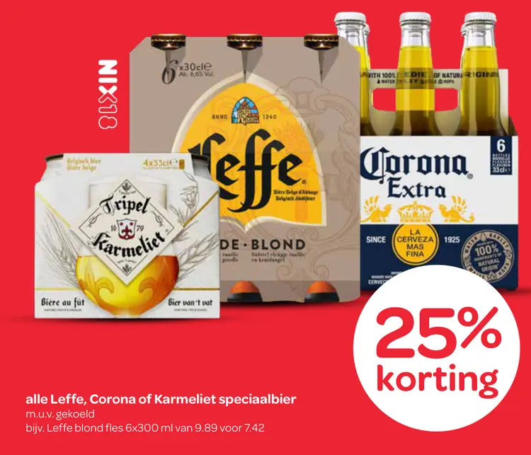 Aanbieding: Leffe, Corona of Karmeliet speciaalbier