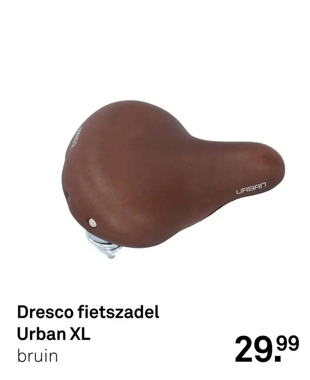 Aanbieding: Dresco fietszadel Urban XL