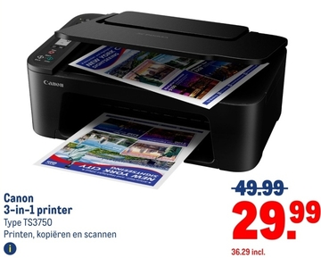 Aanbieding: 3-in-1 printer Type TS3750