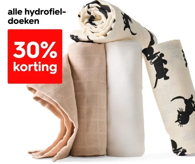 Aanbieding: hydrofiel-doeken