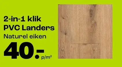 Promotie: 2-in-1 klik PVC Landers Naturel eiken