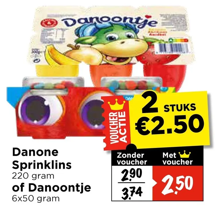 Aanbieding: Danone Sprinklins of Danoontje