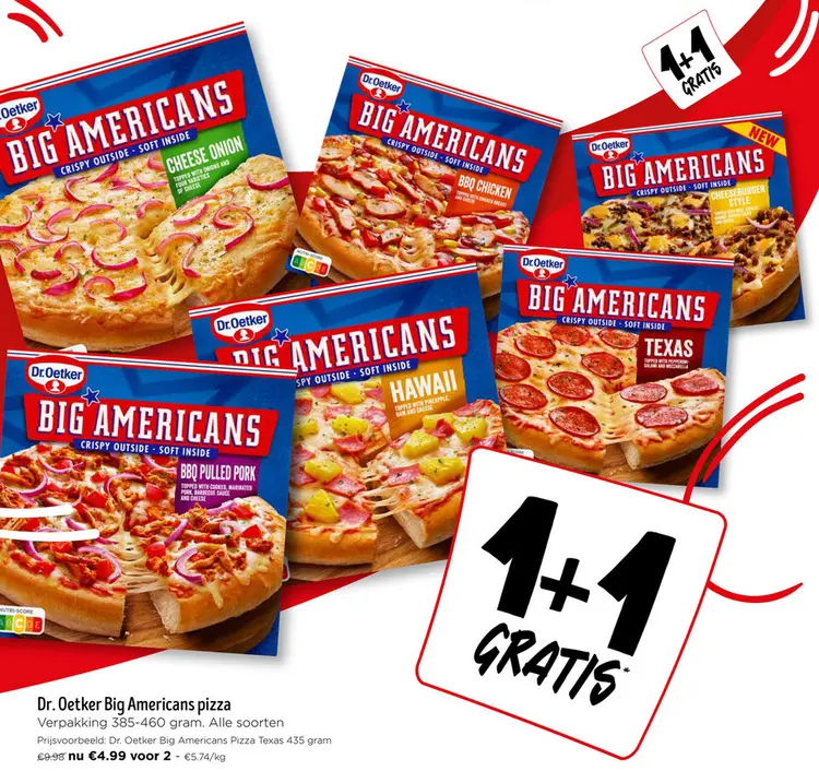 Promotie: Big Americans pizza