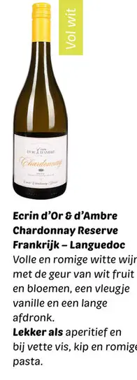 Aanbieding: Ecrin d'Or & d'Ambre Chardonnay Reserve