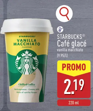 Offre: Café glacé vanilla macchiato