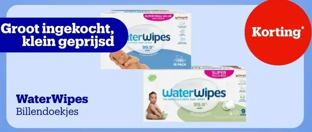 Aanbieding: WaterWipes Billendoekjes