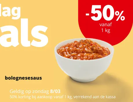 Promotie: Bolognesesaus