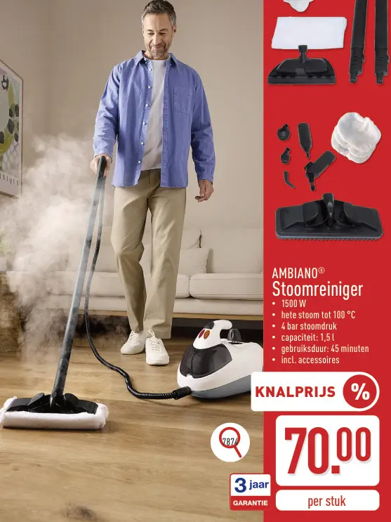 Promotie: Stoomreiniger
