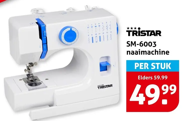 Aanbieding: Tristar SM-6003 naaimachine