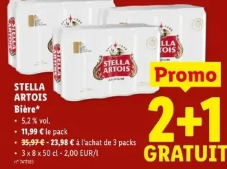 Offre: Stella Artois biere
