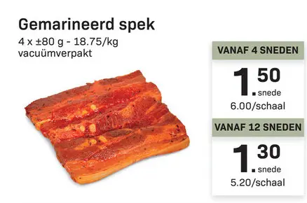 Promotie: Gemarineerd spek