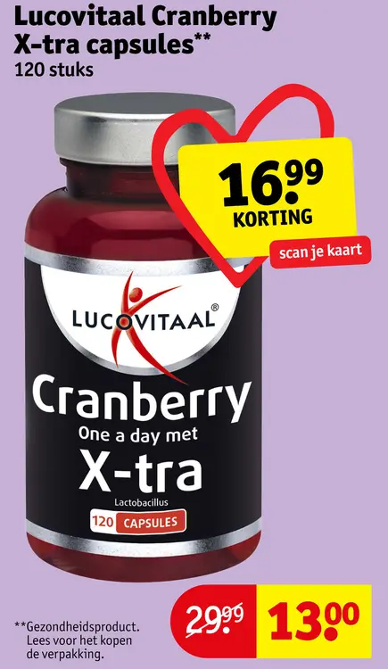 Aanbieding: Cranberry X-tra capsules