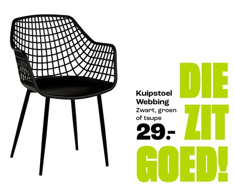 Aanbieding: Kuipstoel Webbing