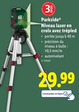 Offre: Niveau laser en croix avec trépied