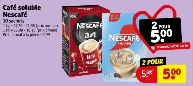 Offre: Café soluble