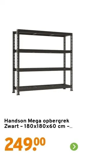 Aanbieding: Mega opbergrek