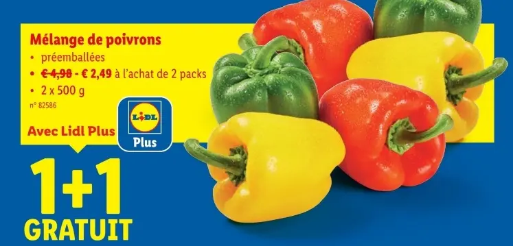 Offre: Mélange de poivrons