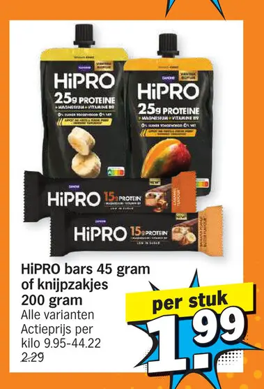 Promotie: HiPRO bars of knijpzakjes