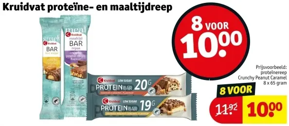 Aanbieding: Proteïne- en maaltijdreep