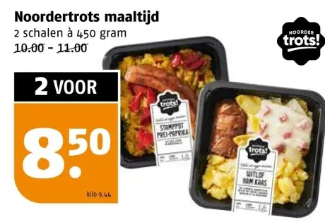 Aanbieding: Noordertrots maaltijd