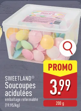 Offre: Soucoupes acidulées