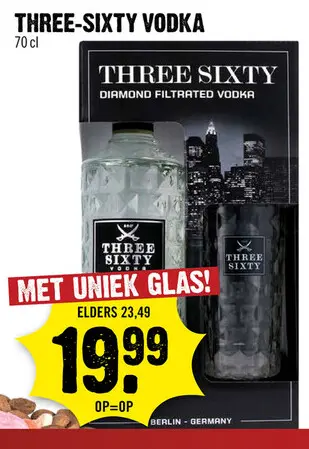 Aanbieding: Three-sixty vodka