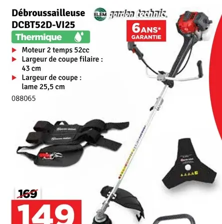 Offre: Débroussailleuse DCBT52D-V125