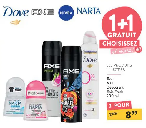 Offre: Déodorant Epic Fresh