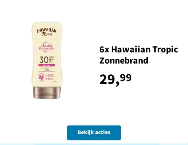 Promotie: Hawaiian Tropic Zonnebrand