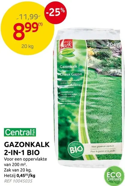 Promotie: Gazonkalk 2-in-1 bio
