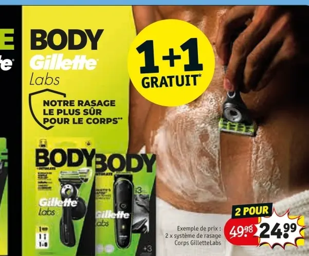 Offre: BODY Gillette Labs