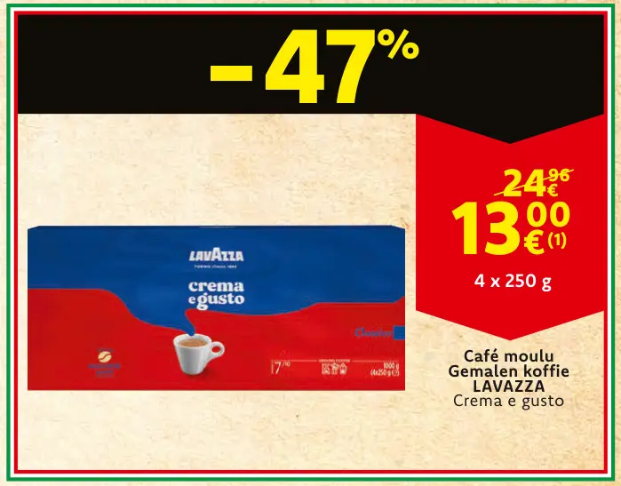Offre: Café moulu / Gemalen koffie