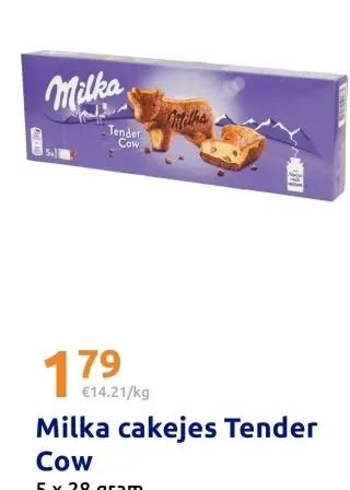 Aanbieding: Milka cakejes Tender Cow