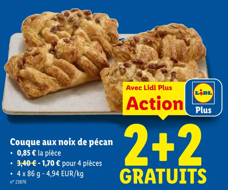 Offre: Couque aux noix de pécan