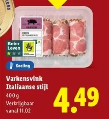 Aanbieding: varkensvink Italiaanse stijl