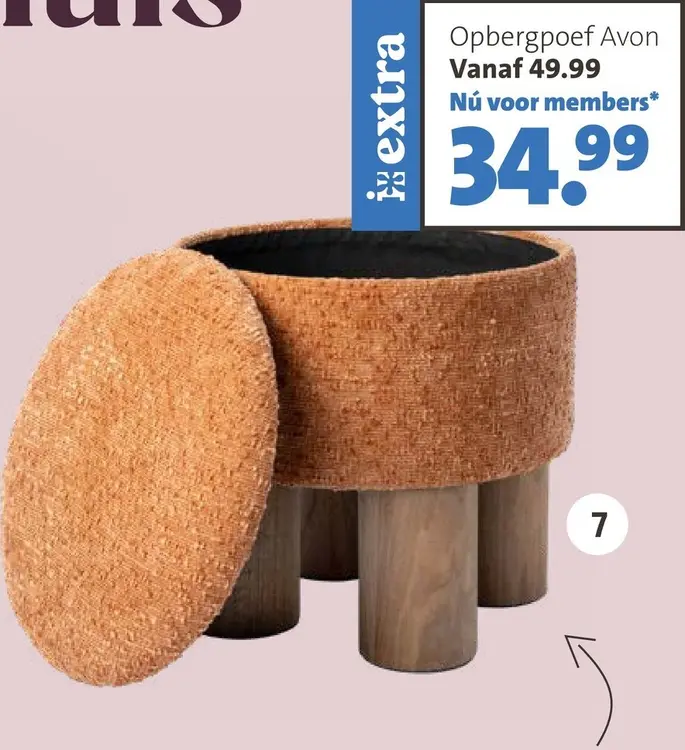 Promotie: Opbergpoef Avon