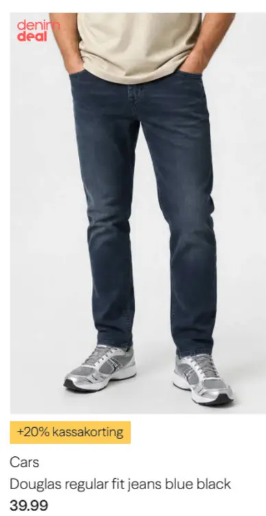 Aanbieding: Douglas regular fit jeans blue black