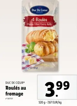 Offre: Roulés au fromage