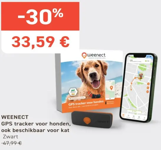 Promotie: WEENECT GPS tracker voor honden