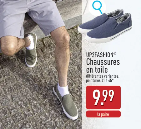 Offre: Chaussures en toile