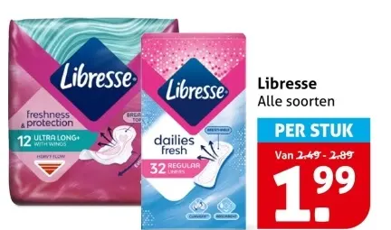 Aanbieding: Libresse Alle soorten