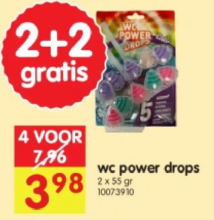 Promotie: wc power drops