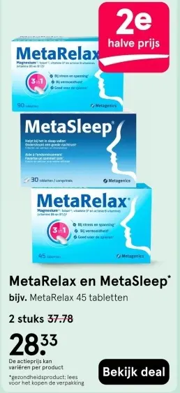 Aanbieding: MetaRelax en MetaSleep