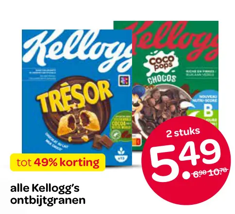 Aanbieding: Kellogg's ontbijtgranen