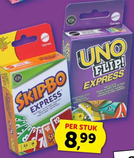 Promotie: Skip-Bo Express / Uno Flip! Express