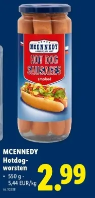 Promotie: Hotdog-worsten