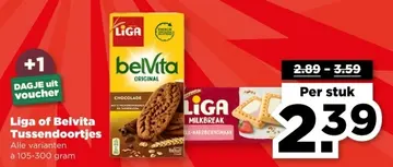 Aanbieding: Liga of Belvita Tussendoortjes