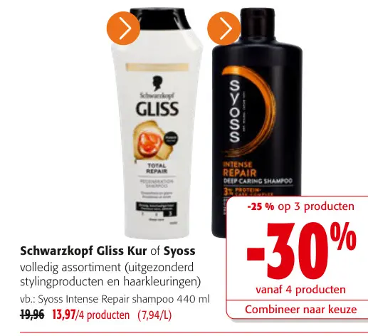 Promotie: Schwarzkopf Gliss Kur of Syoss