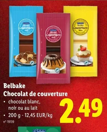 Offre: Chocolat de couverture